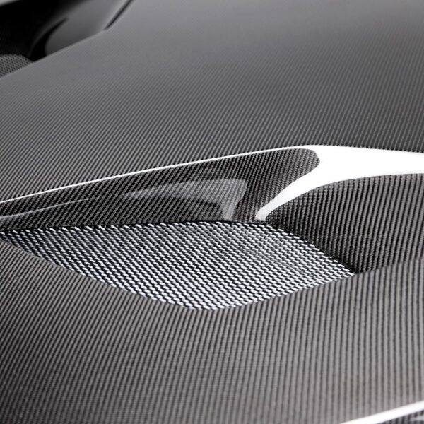Anderson Composites, AC-HD15FDMU-TT-DS, Type-TT (FORD GT Style) double sided carbon hood for 2015-2017 Ford Mustang