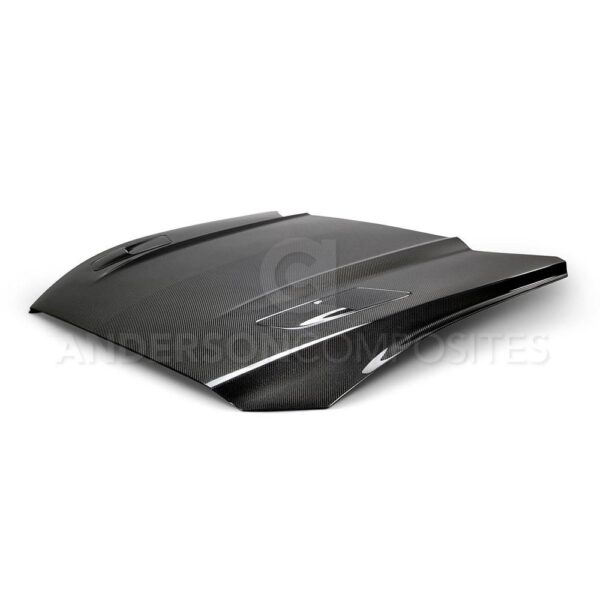 Anderson Composites, AC-HD15FDMUGT-OE-DS, Type-OE (GT Style with hood vents)  double sided carbon fiber hood for 2015-2017 Ford Mustang