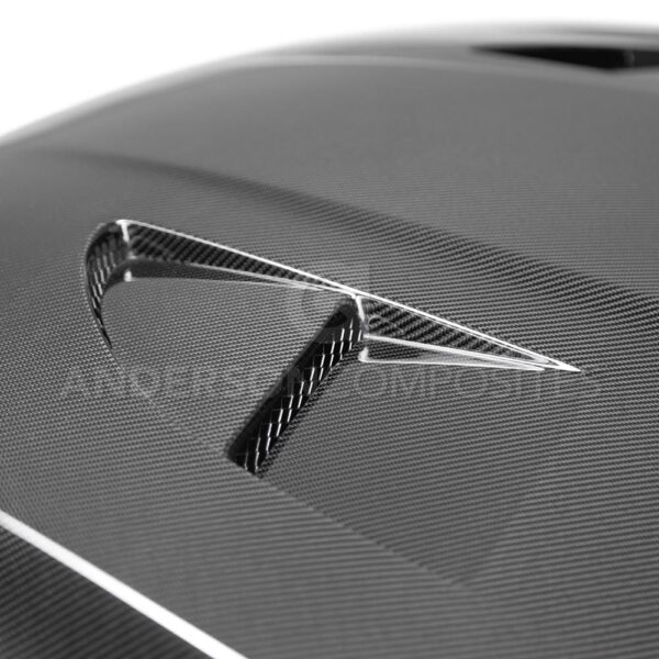 Anderson Composites, AC-HD16FDFO-SA, Type-SA carbon fiber hood for 2016-2018 Ford Focus