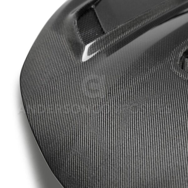 Anderson Composites, AC-HD19CHCAM-T2-DS, Type-T2 doubled sided carbon fiber hood for 2016-2021 Chevrolet Camaro (2019-2021 SS style)