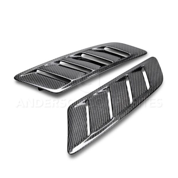 Anderson Composites, AC-HV15FDMUGT-AB, Type-AB carbon fiber hood vents for 2015-2017 Ford Mustang GT