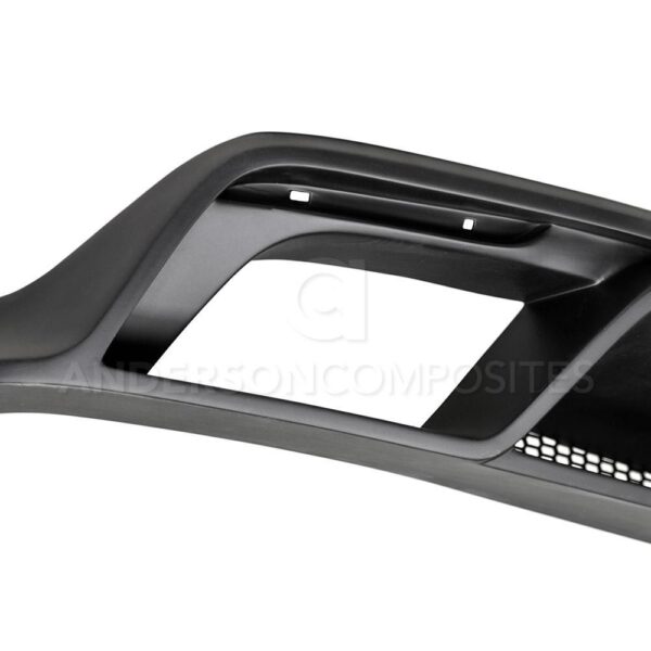 Anderson Composites, AC-RL15FDMU-GR-GF, Type-GR (GT350 Style) fiberglass rear diffuser for 2015-2017 Ford Mustang (Quad tip exhaust)