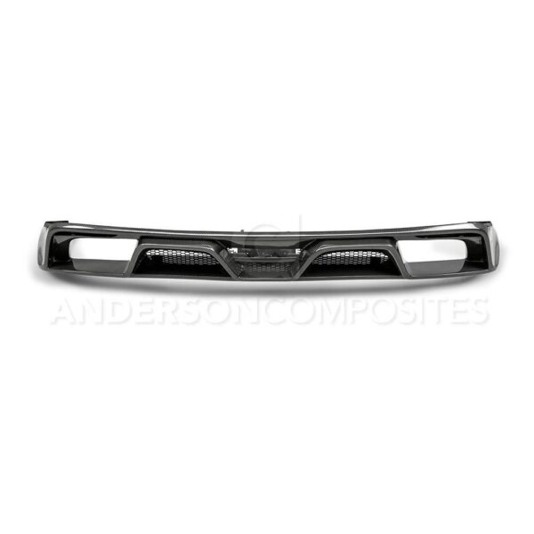 Anderson Composites, AC-RL15FDMU-GR, Type-GR (GT350 Style) carbon fiber rear diffuser for 2015-2017 Ford Mustang with quad-tip exhaust