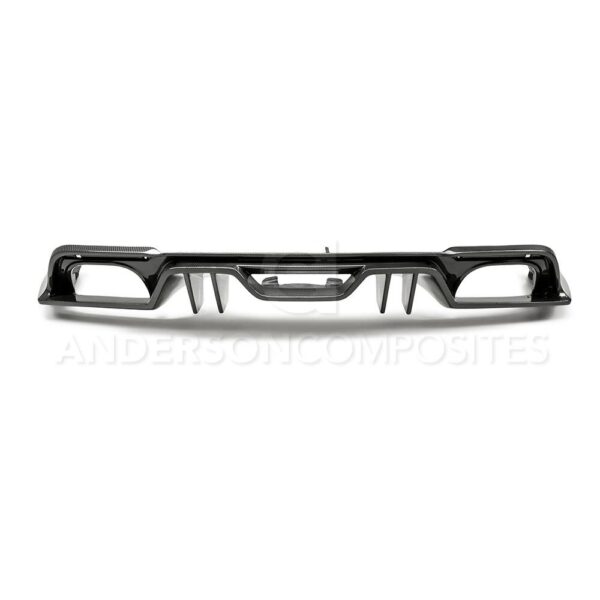 Anderson Composites, AC-RL18FDMU-AR, Type-AR carbon fiber quad tip rear valance for 2018-2020 Ford Mustang