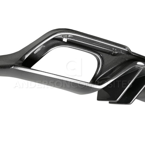 Anderson Composites, AC-RL18FDMU-AR, Type-AR carbon fiber quad tip rear valance for 2018-2020 Ford Mustang