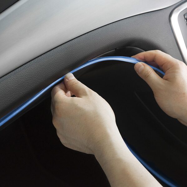 TYPE S 10' Trim-to-fit flexible PVC interior trim accent strip, Blue