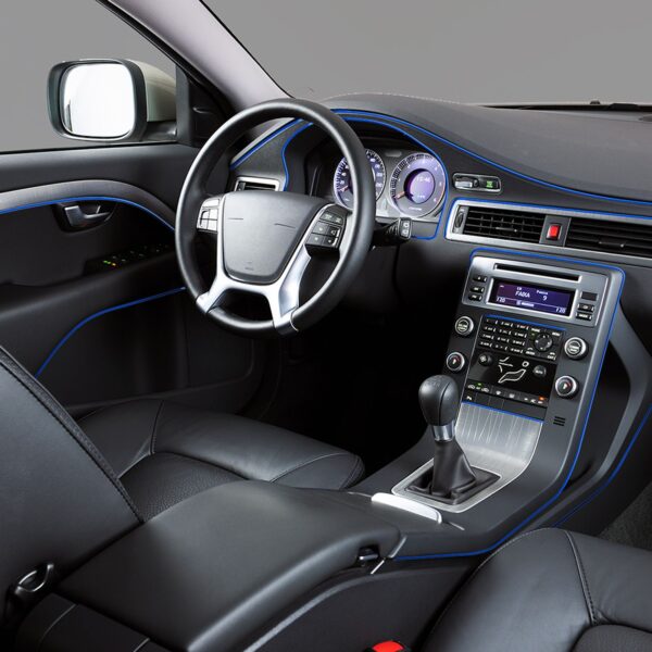 TYPE S 10' Trim-to-fit flexible PVC interior trim accent strip, Blue