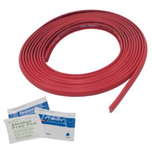 TYPE S 152 in. Rim trim decorative color accent strip with adhesive backing, Red