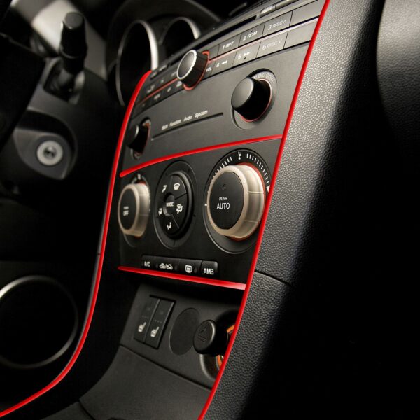 TYPE S 10' Trim-to-fit flexible PVC interior trim accent strip, Red