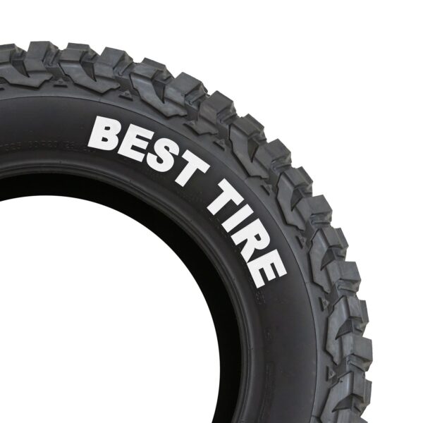 TYPE S Permanent weather-resistant tire styling marker for rubber, White