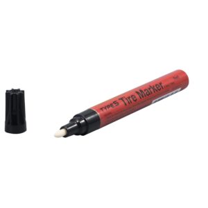 TYPE S Permanent weather-resistant tire styling marker for rubber, Red