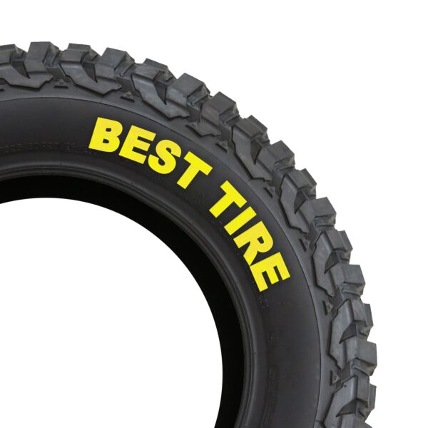 TYPE S Permanent weather-resistant tire styling marker for rubber, Yellow