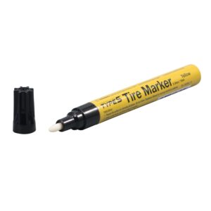 TYPE S Permanent weather-resistant tire styling marker for rubber, Yellow