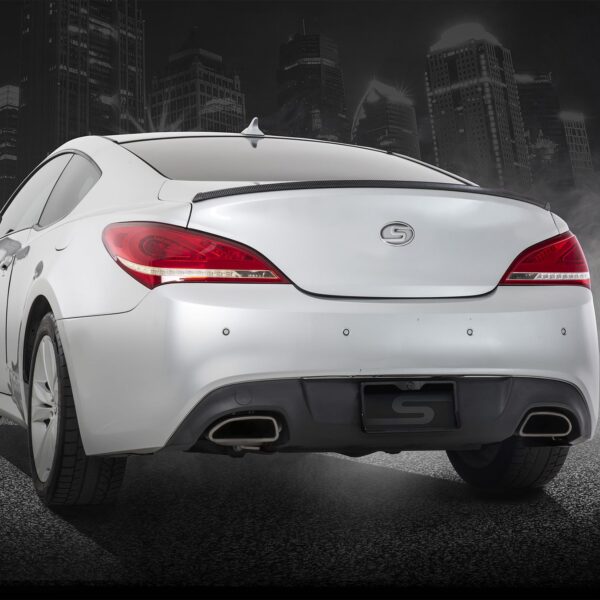 TYPE S 98 in. Universal trim-to-fit rear rubber spoiler kit w/ adhesive, CarbonFBR