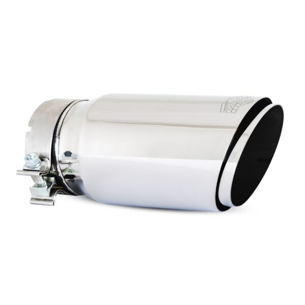 Vance & Hines 4" x 5" x12" Polished Twin Slash Universal Exhaust Tip