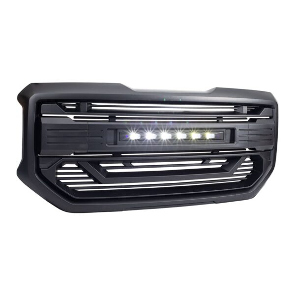 American Modified Armor Grille with Off-Road Lights and Outer Frame Surround - AMGMAA00101
