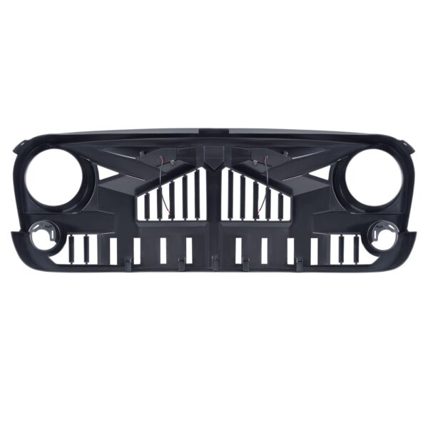 American Modified Empire Grille w/ LED Amber Lights, Matte Black - AMJPAA00139