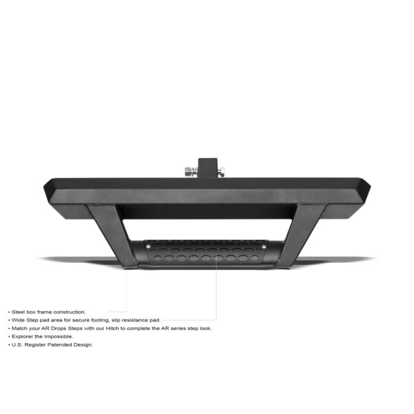Armordillo 2" Reciever AR Style Rear Hitch Step - Black