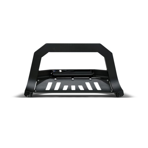 Armordillo 2004-2010 Dodge Durango AR Series Bull Bar W/LED - Matte Black W/Aluminum Skid Plate