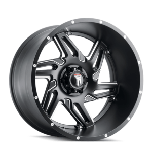 SPURS (AT186) SATIN BLACK MILLED