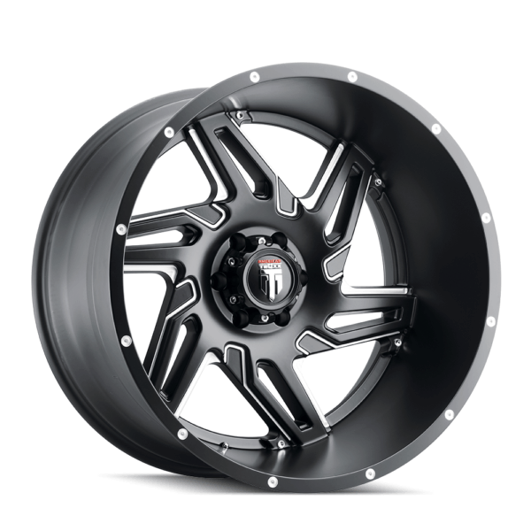 SPURS (AT186) SATIN BLACK MILLED