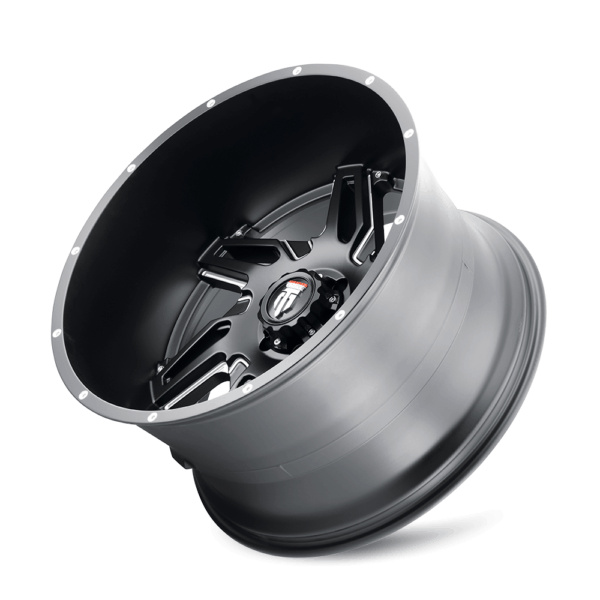 SPURS (AT186) SATIN BLACK MILLED