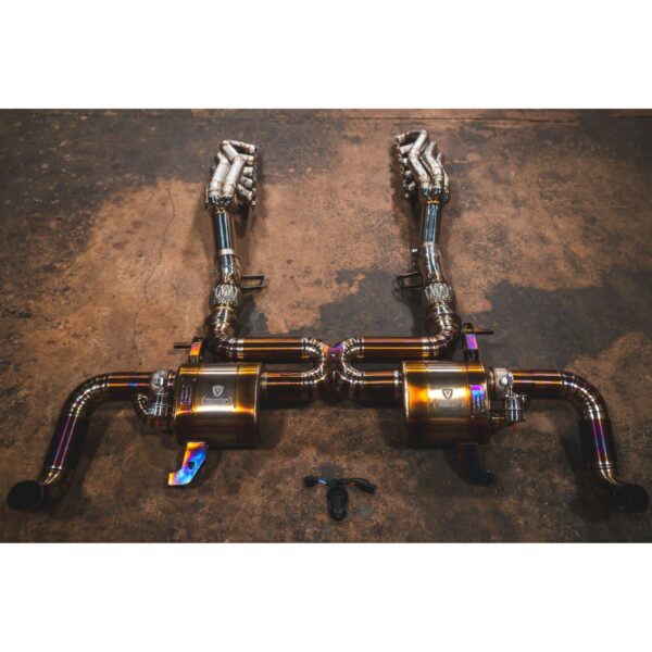 Audi R8 V10 2009 - 2015 Valved Sport Exhaust System + RACE free flow headers - Titanium Grade 5