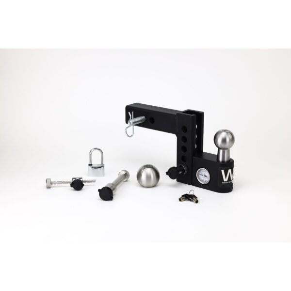 Aero Hitch By Weigh Safe 4" Drop, 2" Shank w/ Keyed Alike Lockset(12.5K GTWR)