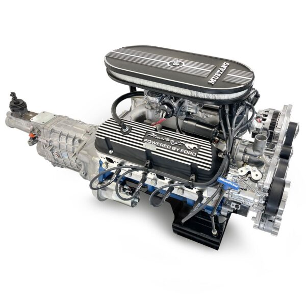 BluePrint Engines Ford Small Block Compatible 347 C.I. Base Dressed - TKX Manual Transmission - Polished Pulley Kit - Carbureted