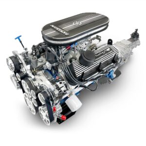 BluePrint Engines Ford Small Block Compatible 347 C.I. Base Dressed - TKX Manual Transmission - Polished Pulley Kit - Carbureted