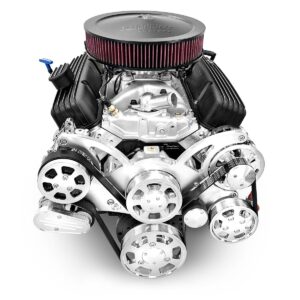 BluePrint Engines GM Small Block Compatible 383 C.I. Truck Edition - 700R4 Automatic Transmission 4WD Ready - Polished Pulley Kit - Carbureted