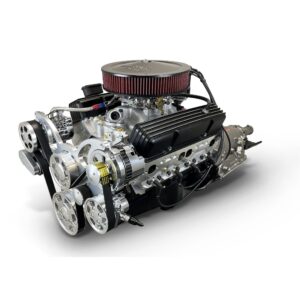 BluePrint Engines GM Small Block Compatible 400 C.I. Standard Edition - 700R4 Automatic Transmission - Carbureted - Polished Pulley Kit
