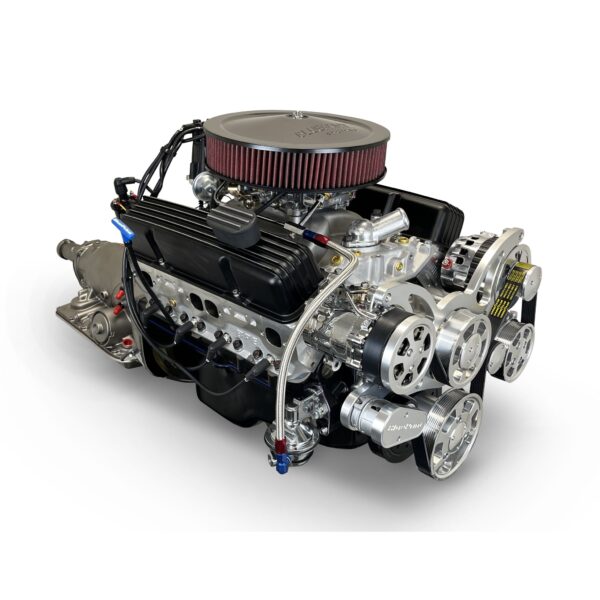 BluePrint Engines GM Small Block Compatible 400 C.I. Standard Edition - 700R4 Automatic Transmission - Carbureted - Polished Pulley Kit