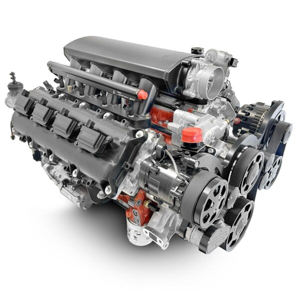 BluePrint Engines Chrysler Hemi Compatible 426 C.I. Standard Edition - 4L65/70E Automatic Transmission - Black Pulley Kit - Fuel Injected
