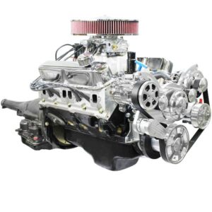 BluePrint Engines Chrysler Small Block Compatible 408 C.I. Standard Edition - 727 Automatic Transmission - Polished Pulley Kit - Carbureted