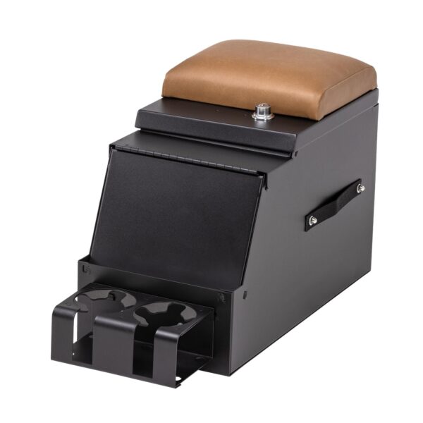 Universal | Center Console | Deluxe Stereo | 10" Wide Black Console Spice Armres