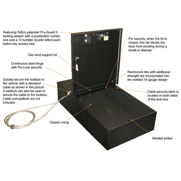Universal | Portable Safe | Tactical Lockbox | 36"L x 20"W x 9"H Width