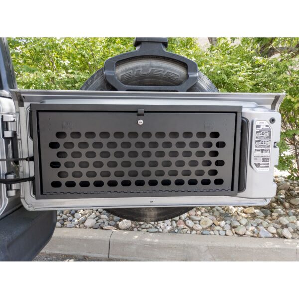 Lockbox | Tailgate MOLLE Storage | Jeep Wrangler JL | Standard Key | 2018-2024