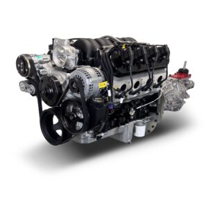 BluePrint Engines GM LS Compatible 376 c.i. Engine and T56 Manual Transmission - Standard Edition Builder Series - Natural Pulley Kit - Holley Terminator X EFI System