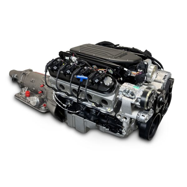 BluePrint Engines GM LS Compatible 427 c.i. Engine and 4L65/70E Automatic Transmission - Standard Edition Builder Series - Natural Pulley Kit - Holley Terminator X EFI System