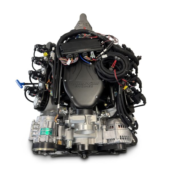 BluePrint Engines GM LS Compatible 427 c.i. Engine and 4L65/70E Automatic Transmission - Standard Edition Builder Series - Natural Pulley Kit - Holley Terminator X EFI System