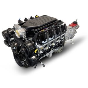 BluePrint Engines GM LS Compatible 427 c.i. Engine and T56 Manual Transmission - Standard Edition Builder Series - Black Pulley Kit - Holley Terminator X EFI System