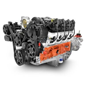 BluePrint Engines GM LS Compatible 427 c.i. Engine and T56 Manual Transmission - Standard Edition Builder Series - Black Pulley Kit - Holley Terminator X EFI System