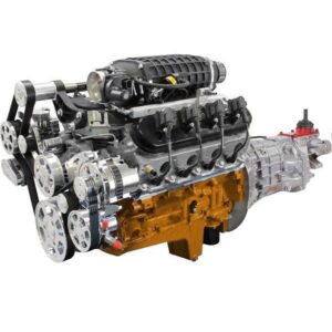 BluePrint Engines GM LS Compatible 427 c.i. Engine and 4L80E Automatic Transmission - Standard Edition Builder Series - Natural Pulley Kit - Holley Terminator X EFI System