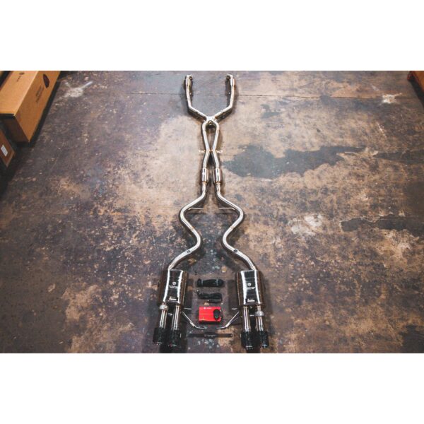 BMW E9x M3 Valved SPORT Exhaust System (V2) 200cc Midpipe 1x1 Carbon Tips