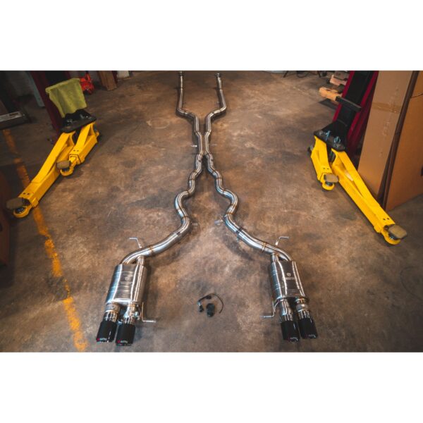 BMW F10 M5 / F12 M6 / F06 M6 Valved Sport Exhaust System - Polished w/ 1x1 Carbon Tips