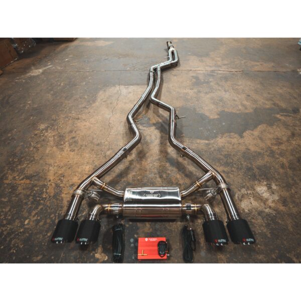 BMW M2 (N55) Valved Sport Exhaust System w/ 1x1 Carbon Tips