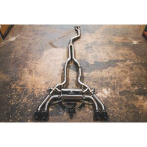 BMW X3M / X4M Valved Sport Exhaust System - F97 / F98 - Polished w/ 1x1 Carbon Tips