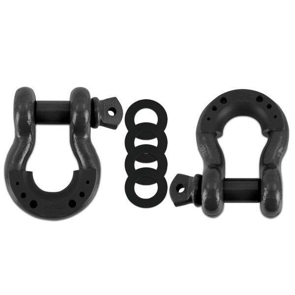 3/4" Steel D-Ring Shackle Set, 2 Pieces, Gunmetal
