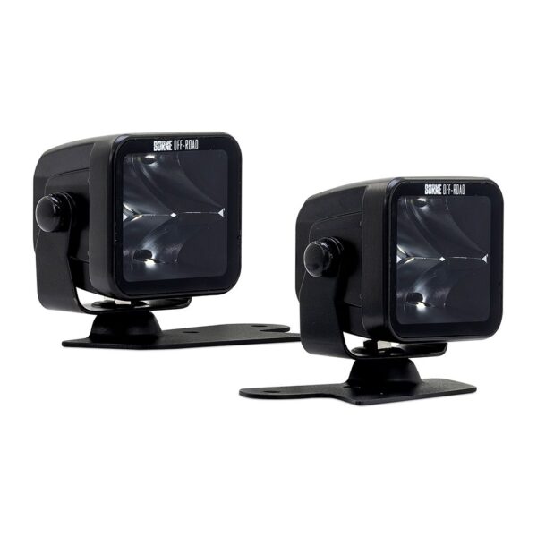 Borne Off-Road Direct-Fit Ford Bronco Ditch Light Set (2), 3X3 Spot